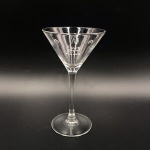 Crown Royal‎ Special Reserve Martini Glass with Etched Logo Luminarc France.